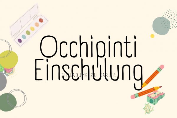 Einschulung Schulkind Stifte Gummibärchen Einladung Karte Rosa Pink